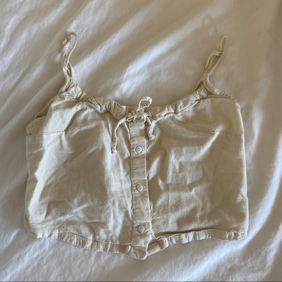 light yellow brandy melville top - Picture 4 of 4